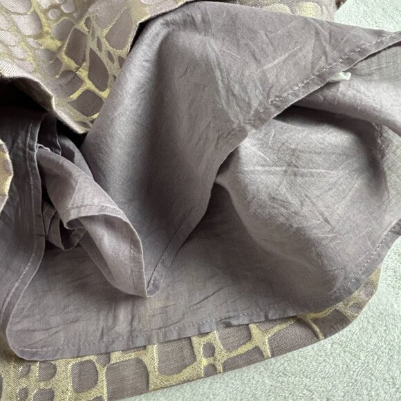 American Eagle Outfitters Strapless Portobello Gold Metallic Mini Dress Size 2 - Picture 5 of 8